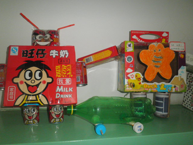 幼儿手工制作--机器人 - 奇思妙想 - 宜丰县叶妍